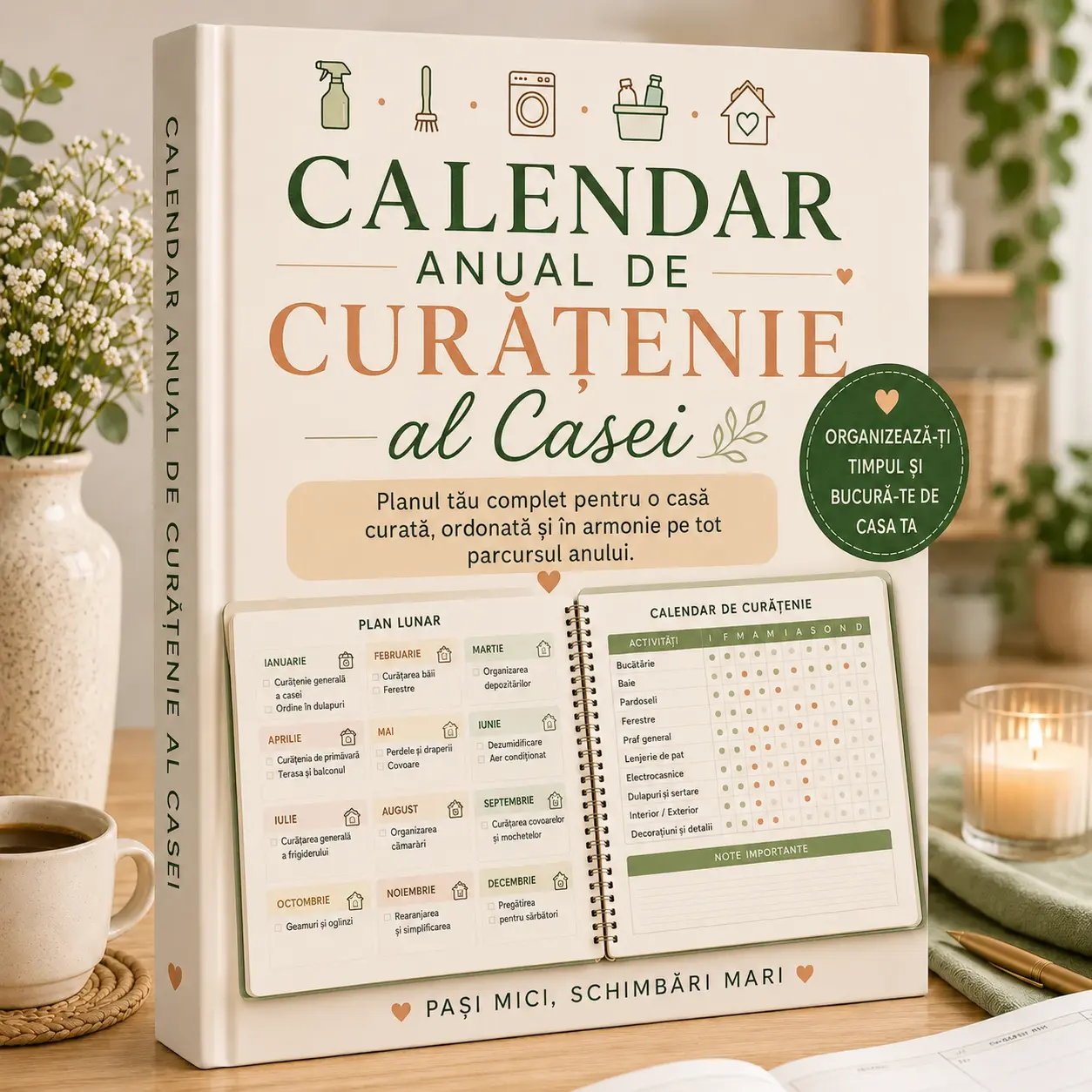 Calendar anual de curățenie a casei