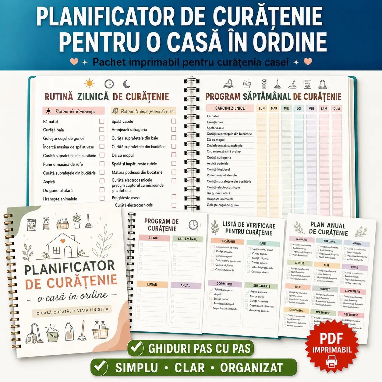 Pas cu pas al Planificatorului de Curățenie